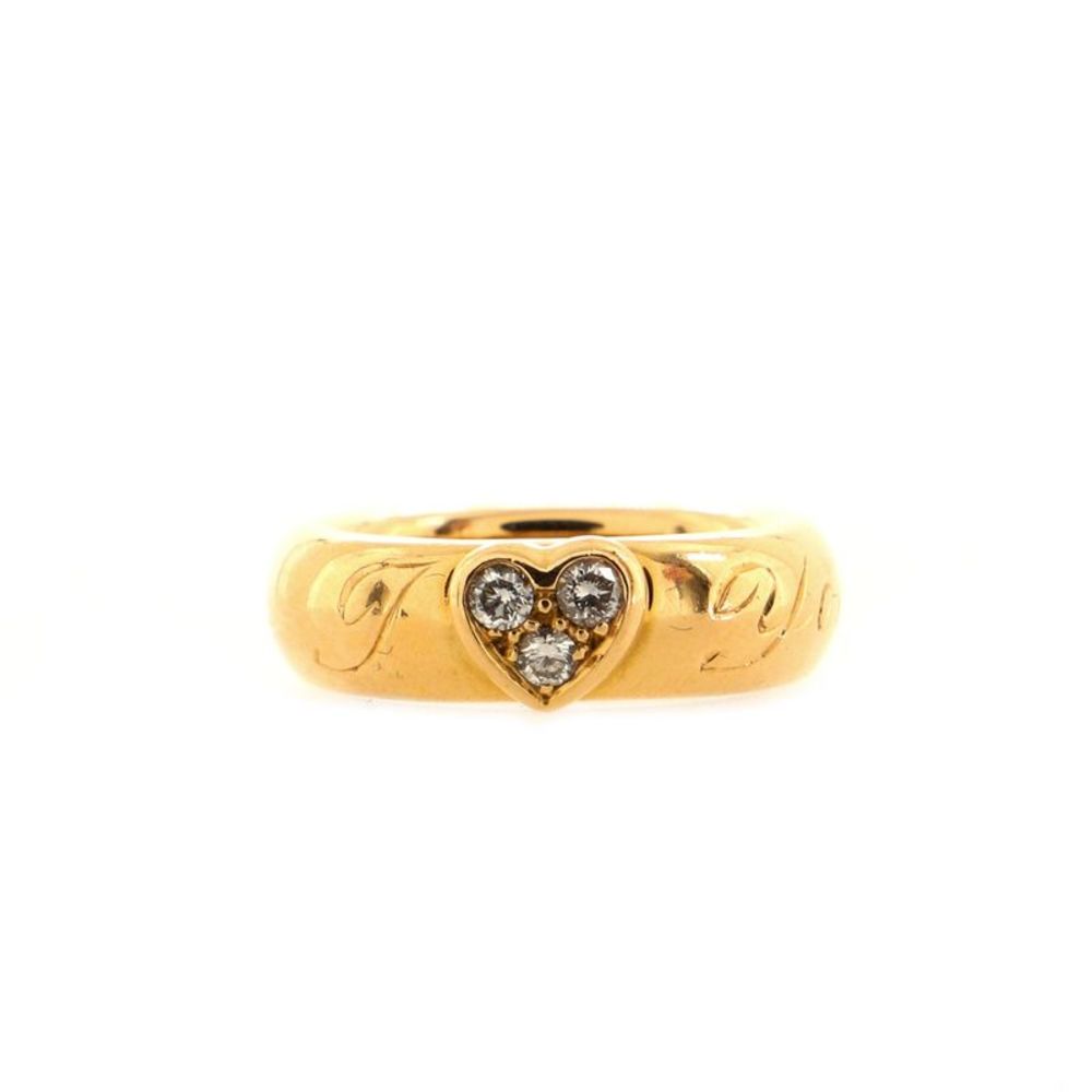 Tiffany & Co. I Love You Ring 18K Yellow Gold with Diamonds -